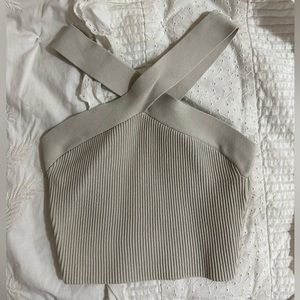 Aritzia Sculpt Knit Criss Cross Cropped Tank